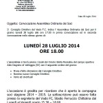 convocazione assemblea 28 luglio 2014